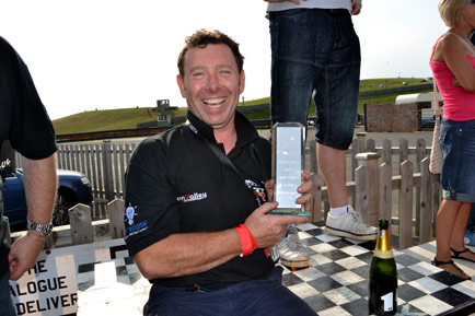 Team Milltek GT-R's happiest member John Cusick