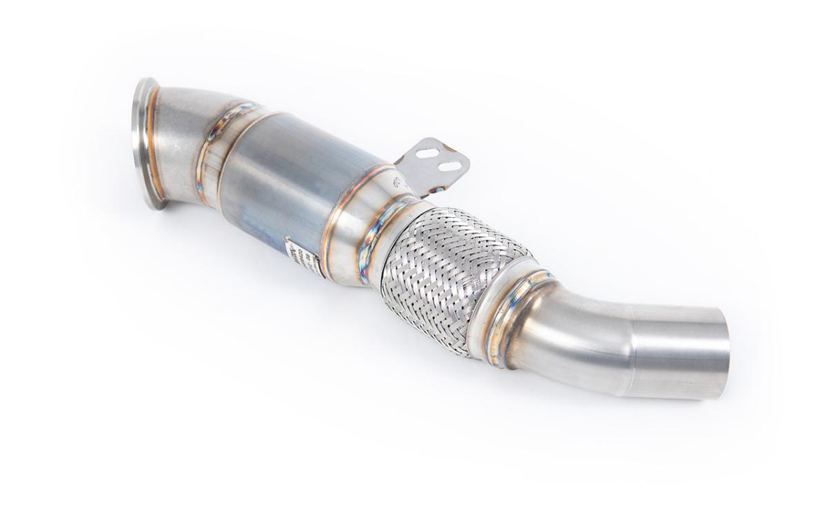 4.5" Downpipe with 90mm Flex & 100 CPSI Race Cat