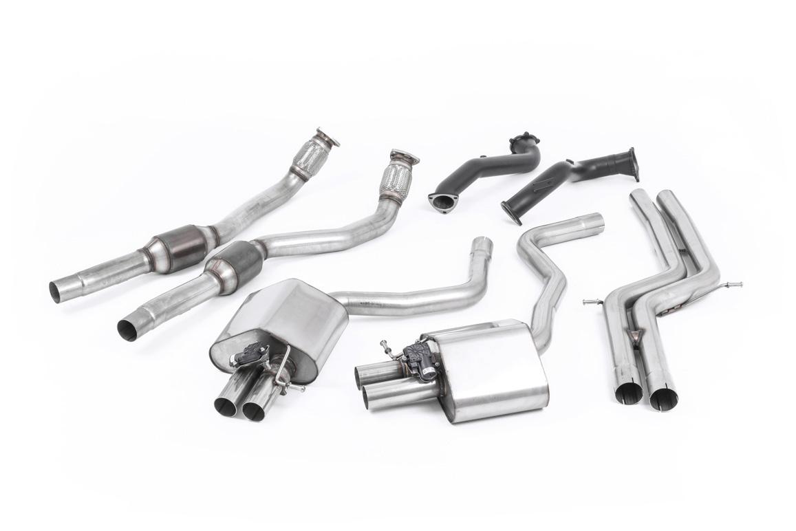 Audi RS6/RS7 C7 - Non-Resonated (Louder) Complete Exhaust System - Uses OE Trims