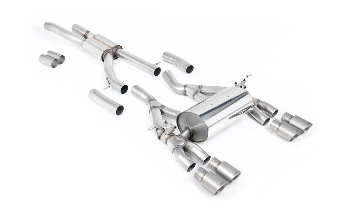 BMW F80 M3/F82 M4 - Race (Loudest) Cat-Back Exhaust System with Titanium Trims