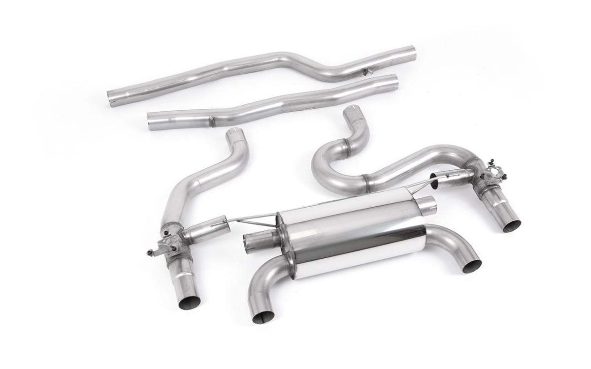 BMW F87 M2 Comp - Equal Length GPF/OPF Back Exhaust System (Loudest) with Quad GT-90 Polished Trims BMW F87 M2 Comp - Equal Length GPF/OPF Back Exhaust System (Loudest) with Quad GT-90 Polished Trims