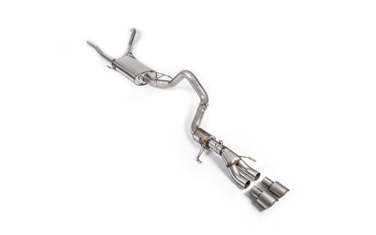 Cat-Back with Brushed Titanium Tips Cat-Back with Brushed Titanium Tips