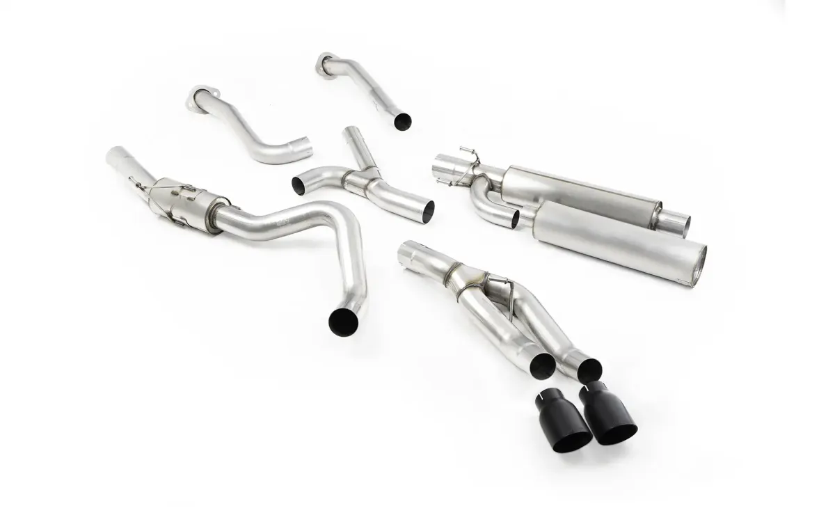 Toyota Tundra 3.5 V6 - Cat-Back with Cerakote Black Tips Toyota Tundra 3.5 V6 - Cat-Back with Cerakote Black Tips