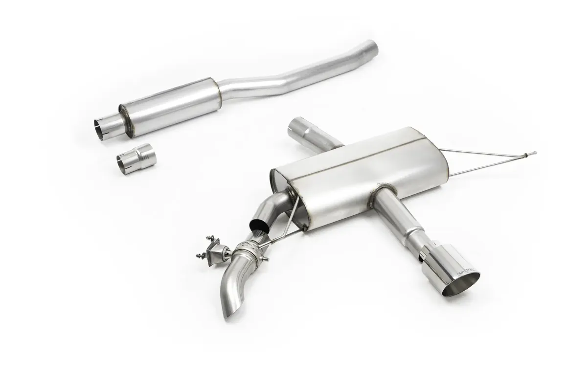 F66 Mini JCW - Resonated Particulate Filter-back System with Polished Tips F66 Mini JCW - Resonated Particulate Filter-back System with Polished Tips