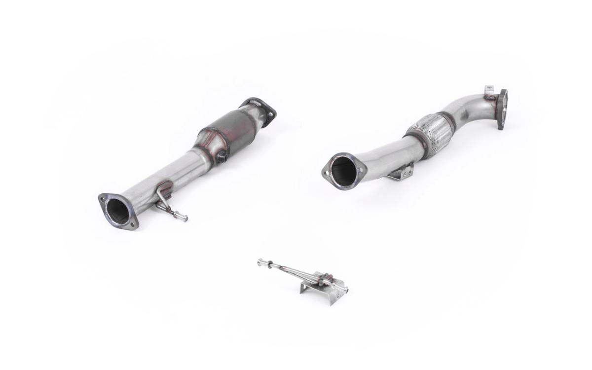 Ford Focus MK2 ST 225 - Large Bore Downpipe with Hi-Flow Sports Catalyst (For Milltek 2.75" Cat-Back)