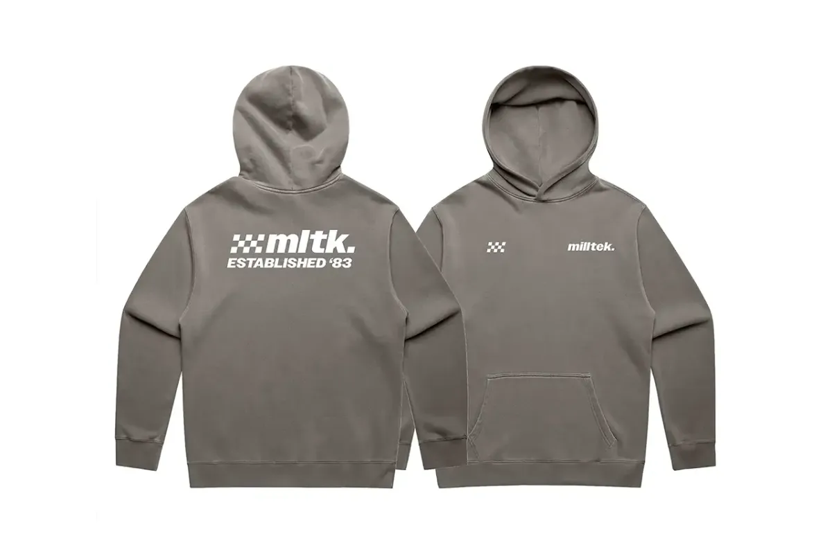 Milltek Faded Grey Hoodie (Motorsport Edition) - 3XL
