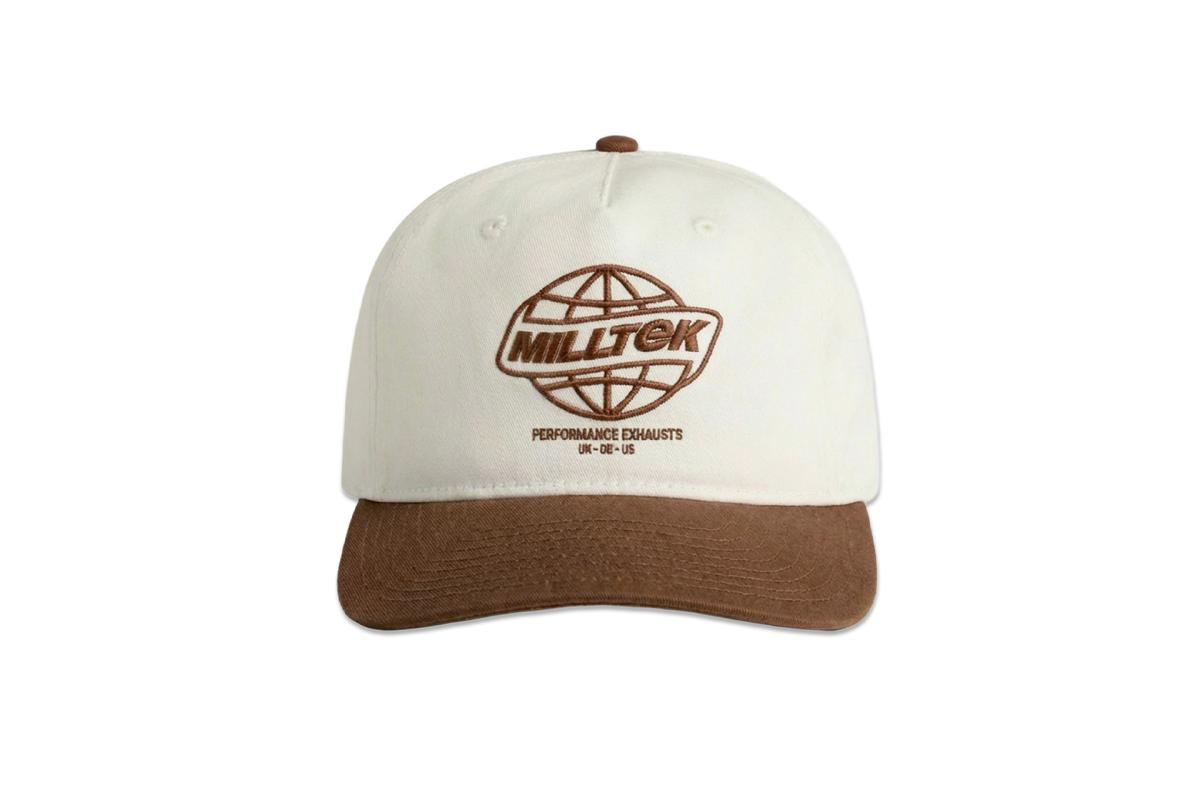 Milltek Neutral/Walnut Embroidery Cap (3D Puff Globe)