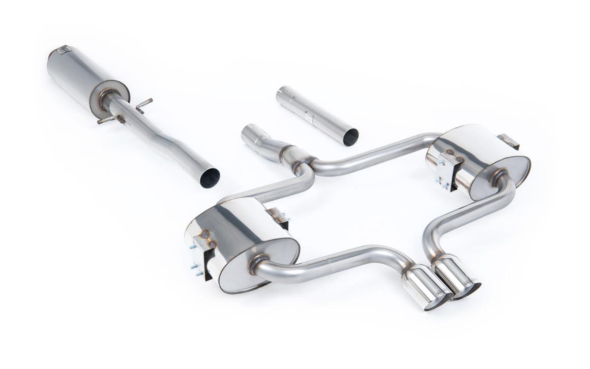 Mini Cooper S R52 - Resonated (Quieter) Cat-Back Exhaust System with Polished Trims Mini Cooper S R52 - Resonated (Quieter) Cat-Back Exhaust System with Polished Trims
