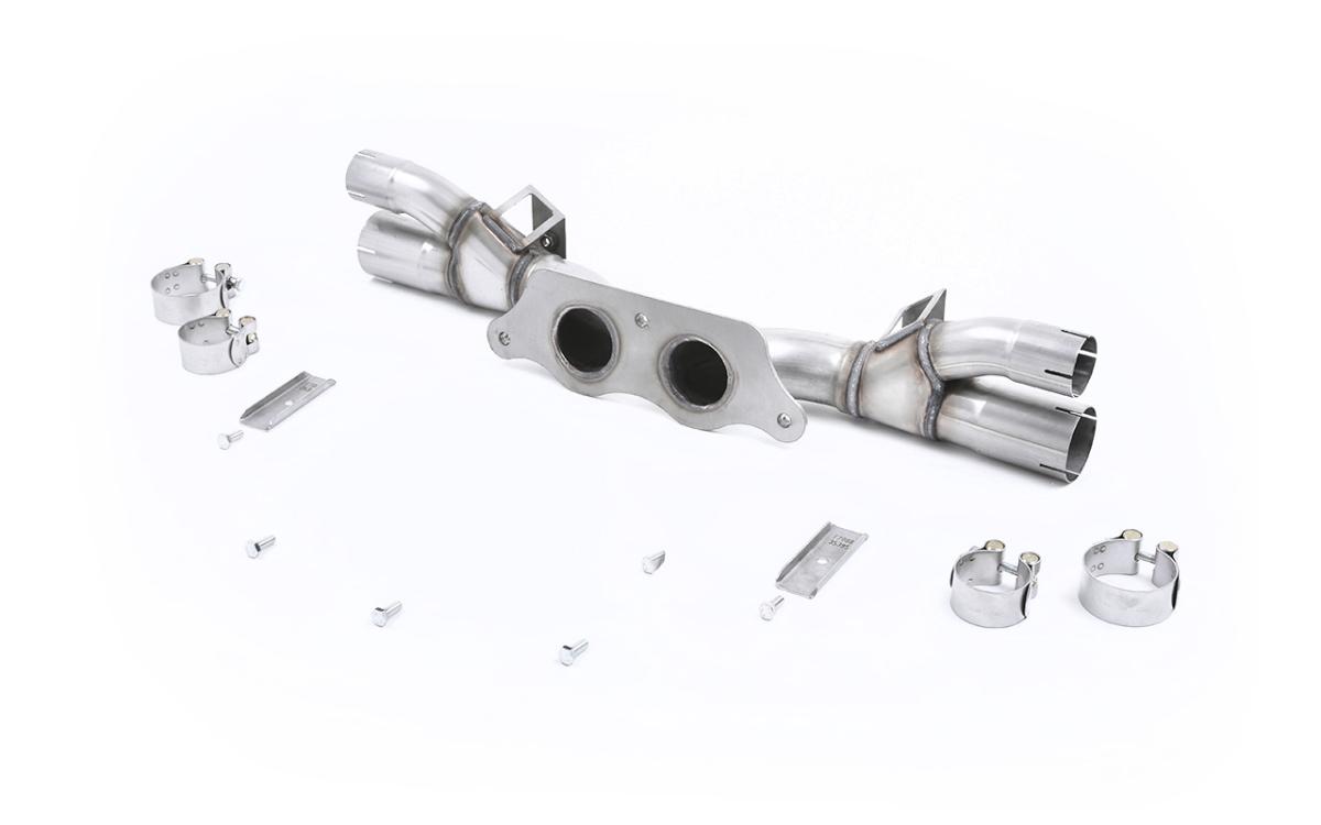 Porsche 991.1/991.2 GT3 & GT3 RS - Rear Silencer Bypass - Re-uses OE Trims