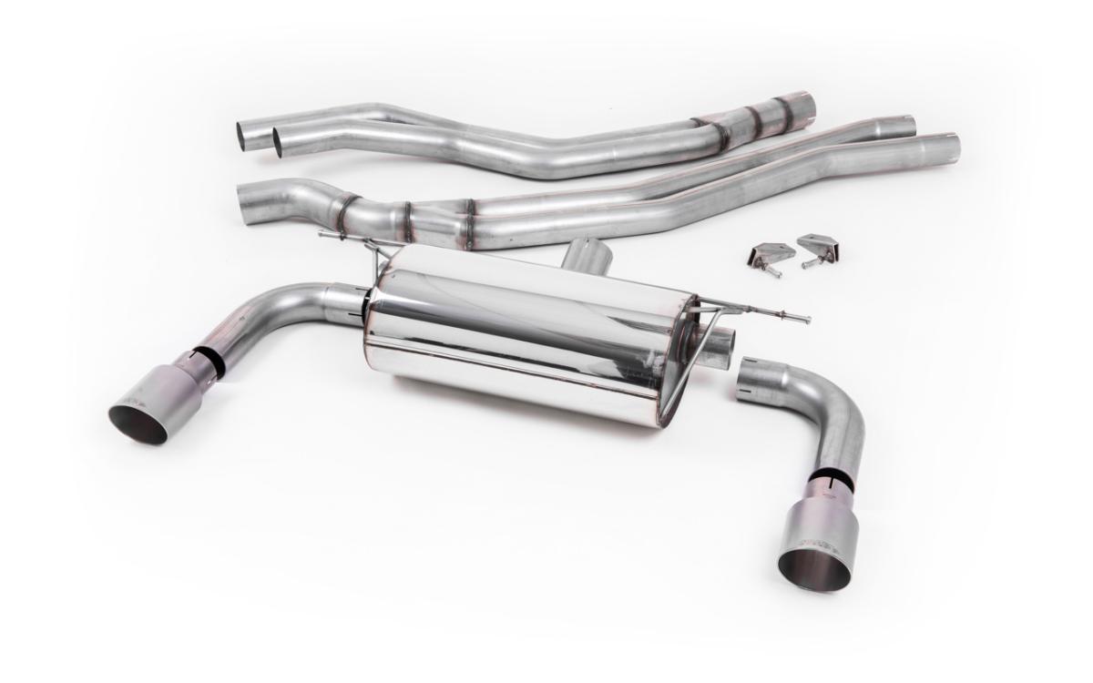 Resonated (Quieter) Cat-Back Exhaust System with Titanium GT-90 Trims