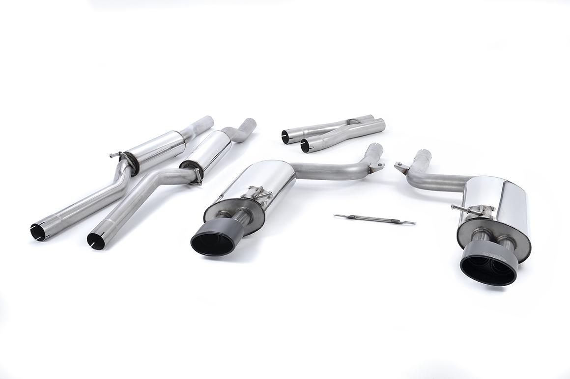 Audi RS4 B7 - Non-valved Resonated (Quieter) GPF/OPF Back System with Satin Black Sheen Trims Audi RS4 B7 - Non-valved Resonated (Quieter) GPF/OPF Back System with Satin Black Sheen Trims