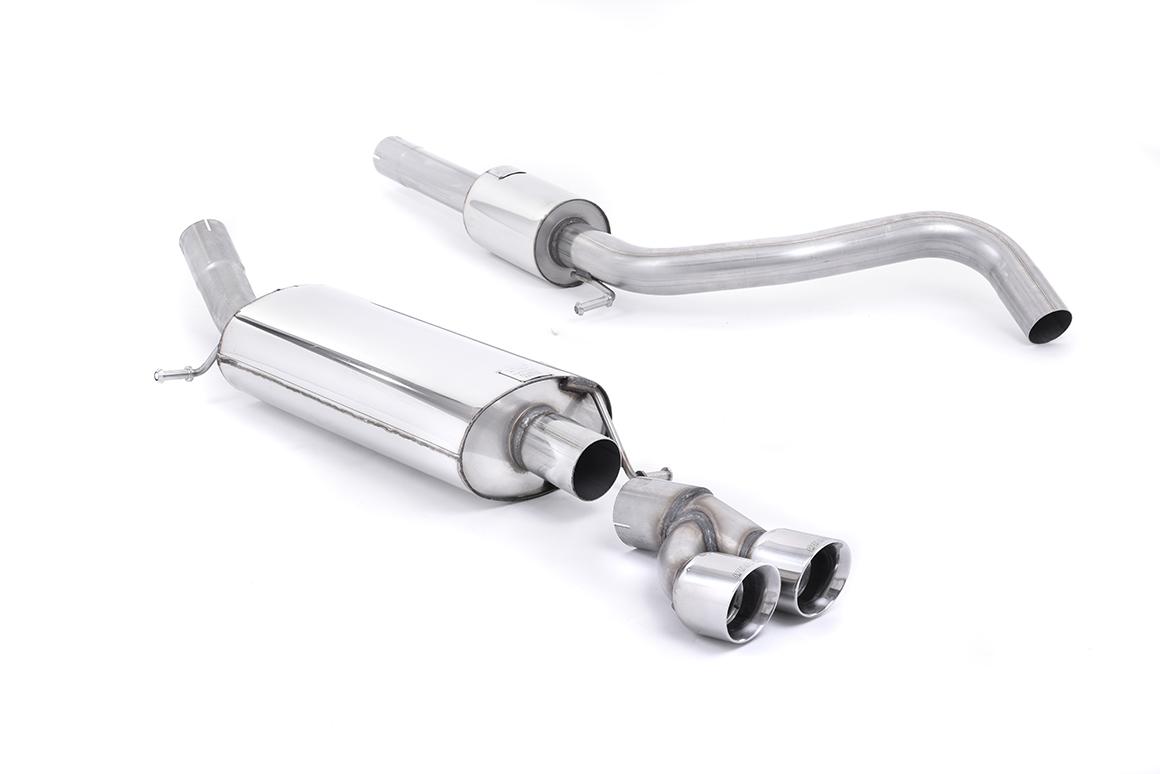 Audi A1 TFSI/VW Polo GTI 1.4 - Resonated (Quieter) Cat-Back Exhaust System with Polished Trims Audi A1 TFSI/VW Polo GTI 1.4 - Resonated (Quieter) Cat-Back Exhaust System with Polished Trims
