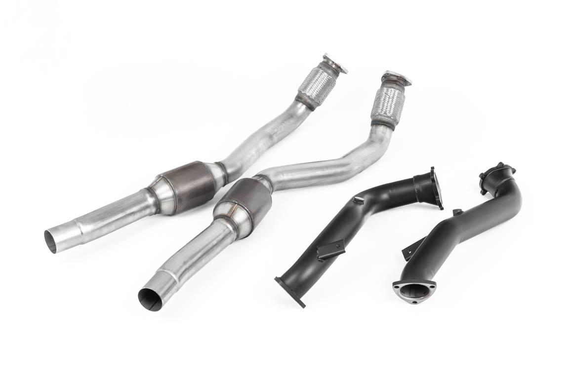 Large Bore Downpipes with Hi-Flow Sports Catalysts For Milltek Cat-Back (Audi C7 RS6/RS7/S6/S7) Large Bore Downpipes with Hi-Flow Sports Catalysts For Milltek Cat-Back (Audi C7 RS6/RS7/S6/S7)