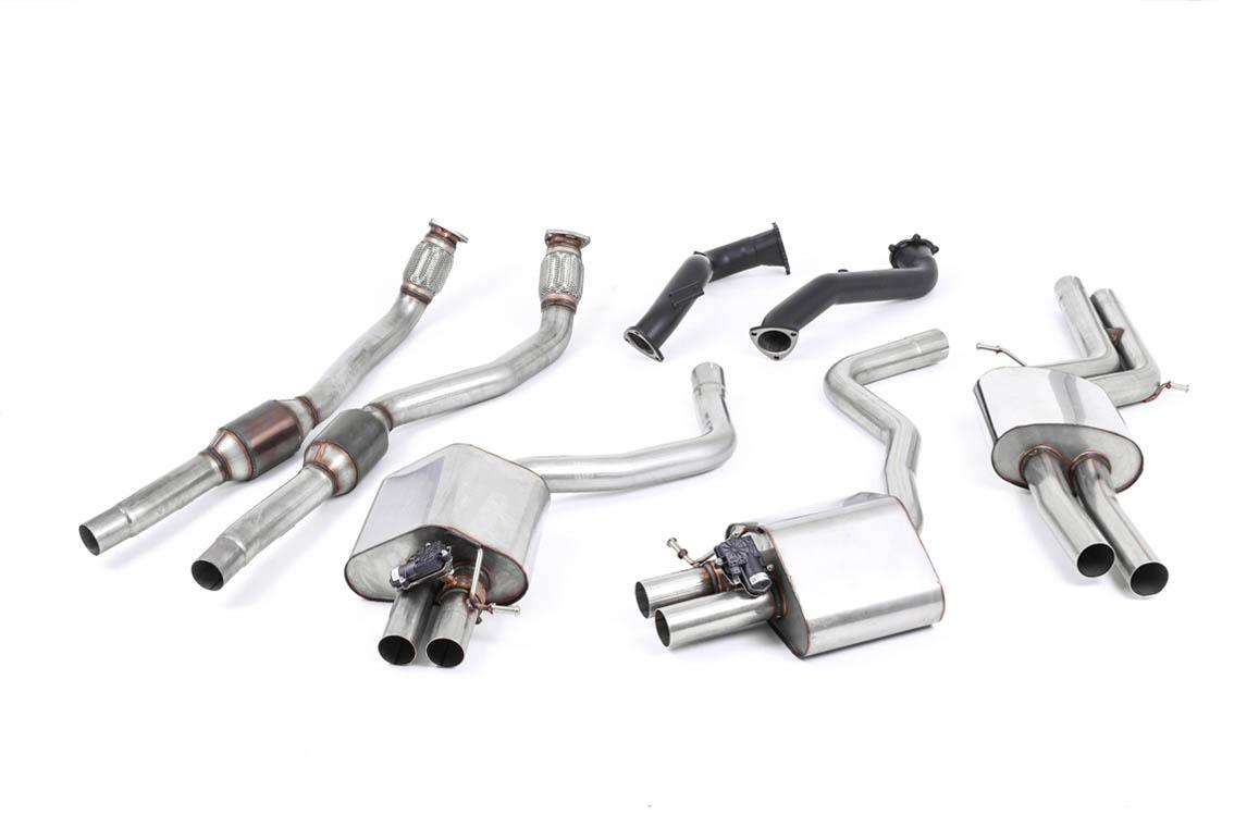 Audi RS6/RS7 C7 - Road+ Complete Exhaust System - Uses OE Tips