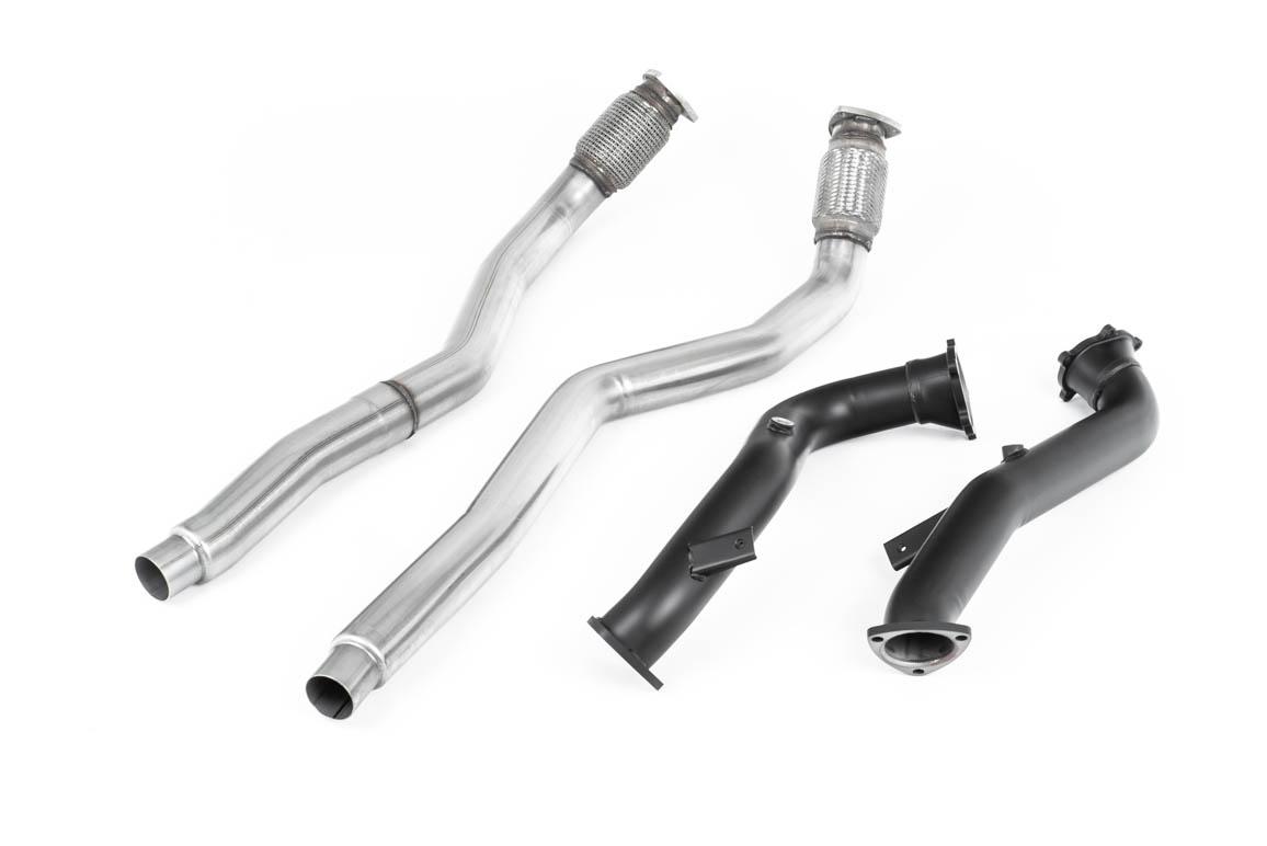 Large Bore Downpipes with Catalyst Bypass Pipes For OE Cat-Back (Audi C7 RS6/RS7/S6/S7)