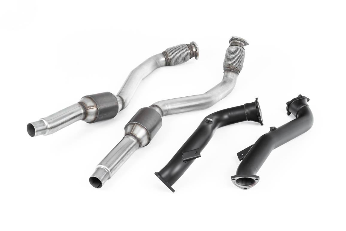 Large Bore Downpipes with Hi-Flow Sports Catalysts For OE Cat-Back (Audi C7 RS6/RS7/S6/S7)
