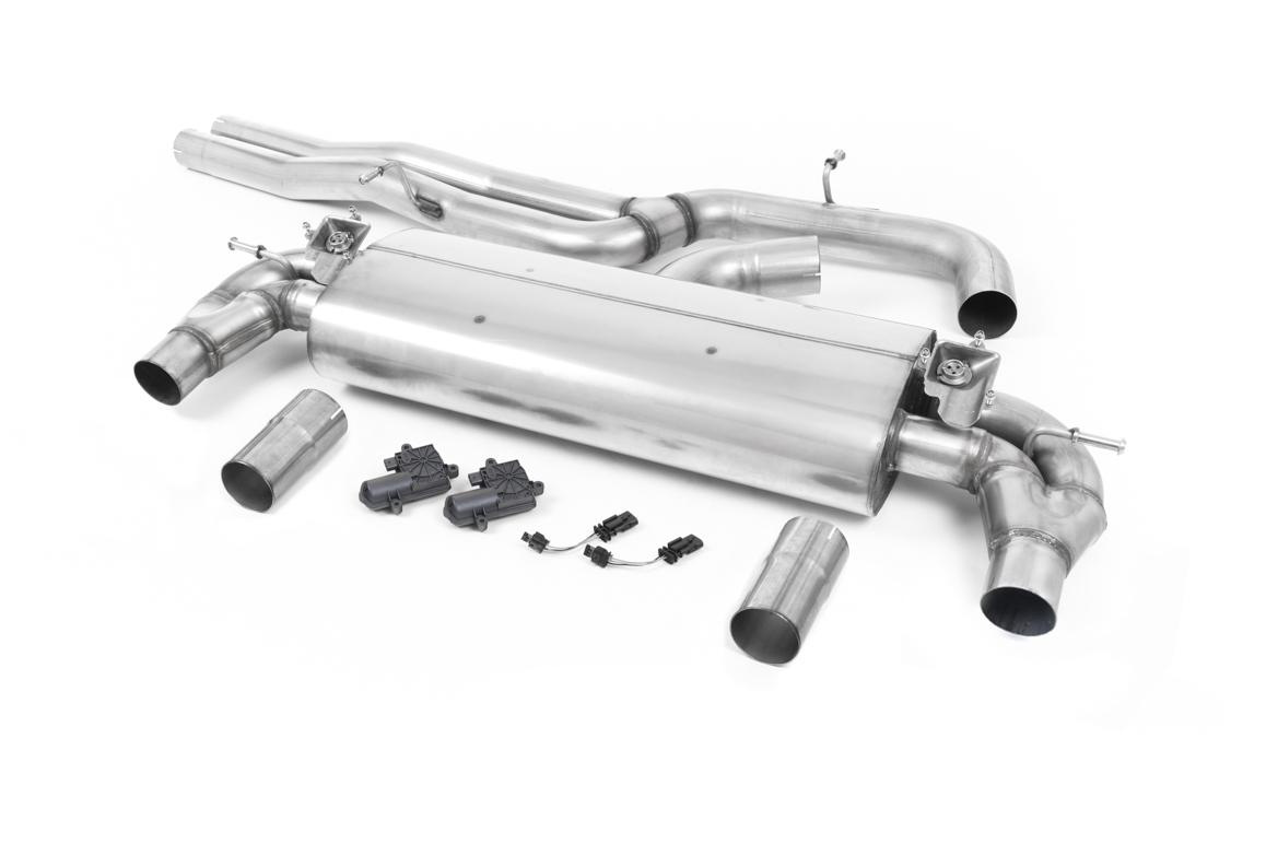 Audi RS3 8V - Non-Resonated (Louder) Cat-Back Exhaust System with Burnt Titanium Oval Trims Audi RS3 8V - Non-Resonated (Louder) Cat-Back Exhaust System with Burnt Titanium Oval Trims