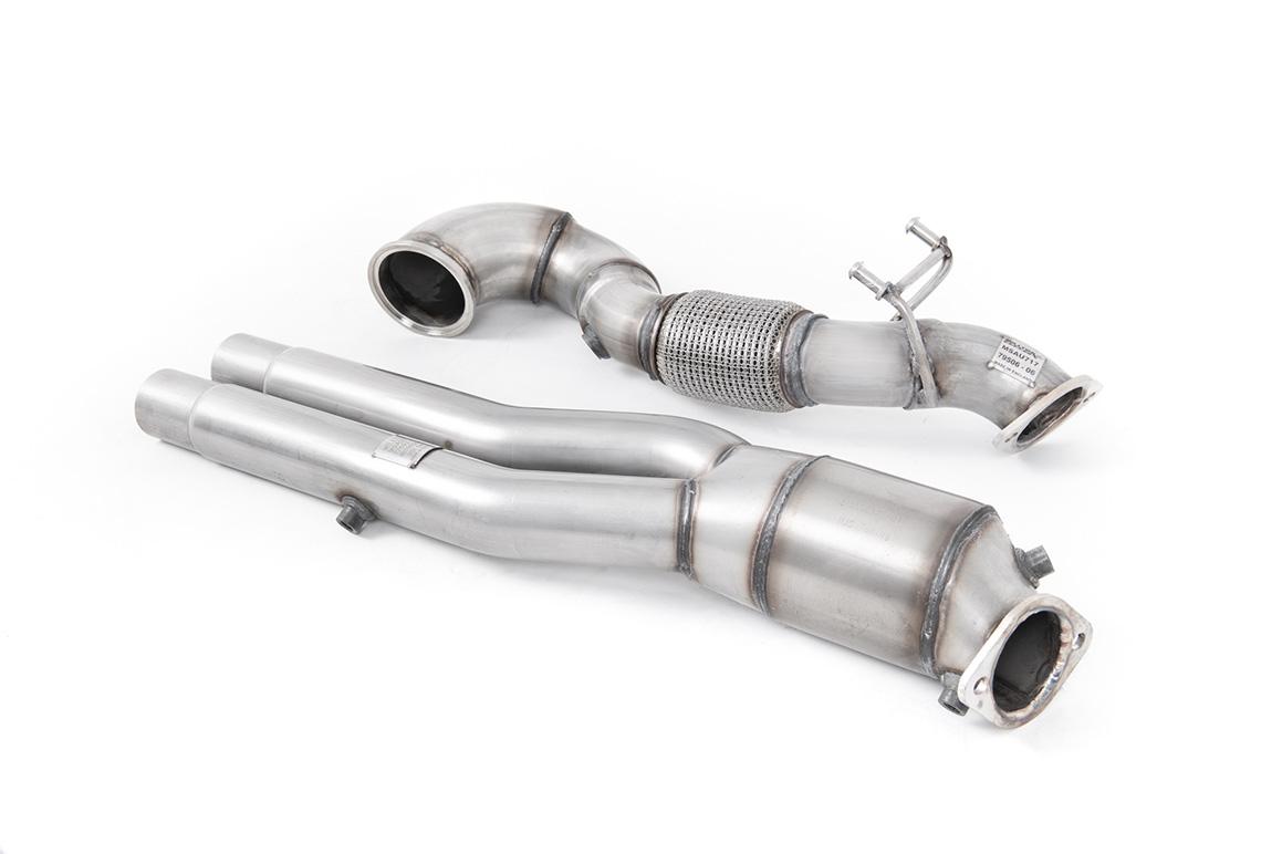 Large Bore Downpipe with Hi-Flow Sports Catalyst (Audi RS3 8V+8Y/RSQ3/TTRS MK3) Large Bore Downpipe with Hi-Flow Sports Catalyst (Audi RS3 8V+8Y/RSQ3/TTRS MK3)