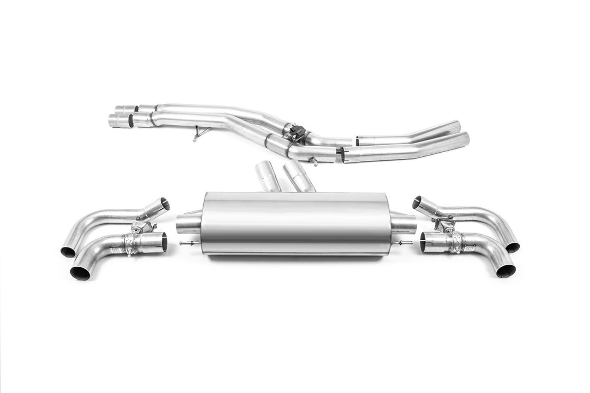 Audi RSQ8 - Front Pipe Back Exhaust - Uses OE Trims