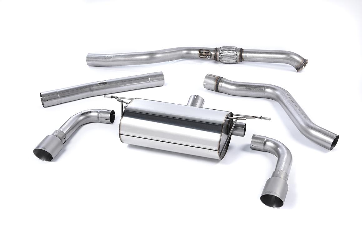 Resonated (Quieter) Cat-Back Exhaust System with Titanium Tips