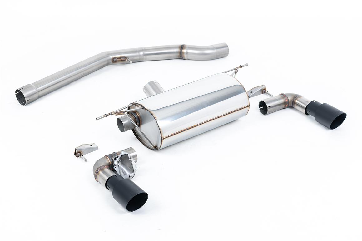 BMW F20/21 M140i - Non-Resonated (Louder) GPF/OPF-Back Exhaust System with Cerakote Black GT-90 Trims