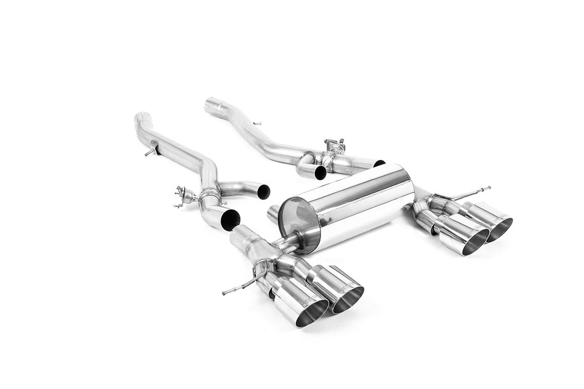 BMW G8X M3/M4 - Axle Back System with GT-115 Polished Trims