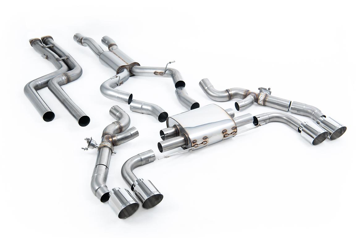 BMW X3 G01 S58 - Non-Resonated (Louder) Downpipe Back Exhaust System with Polished Trims
