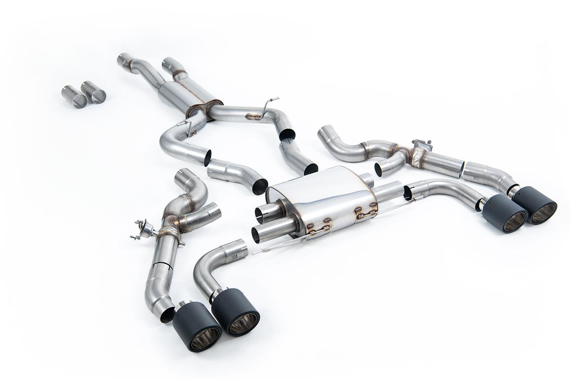 BMW X3 G01/X4 G02 S58 - OPF/GPF Back System with JET-115 Carbon Trims