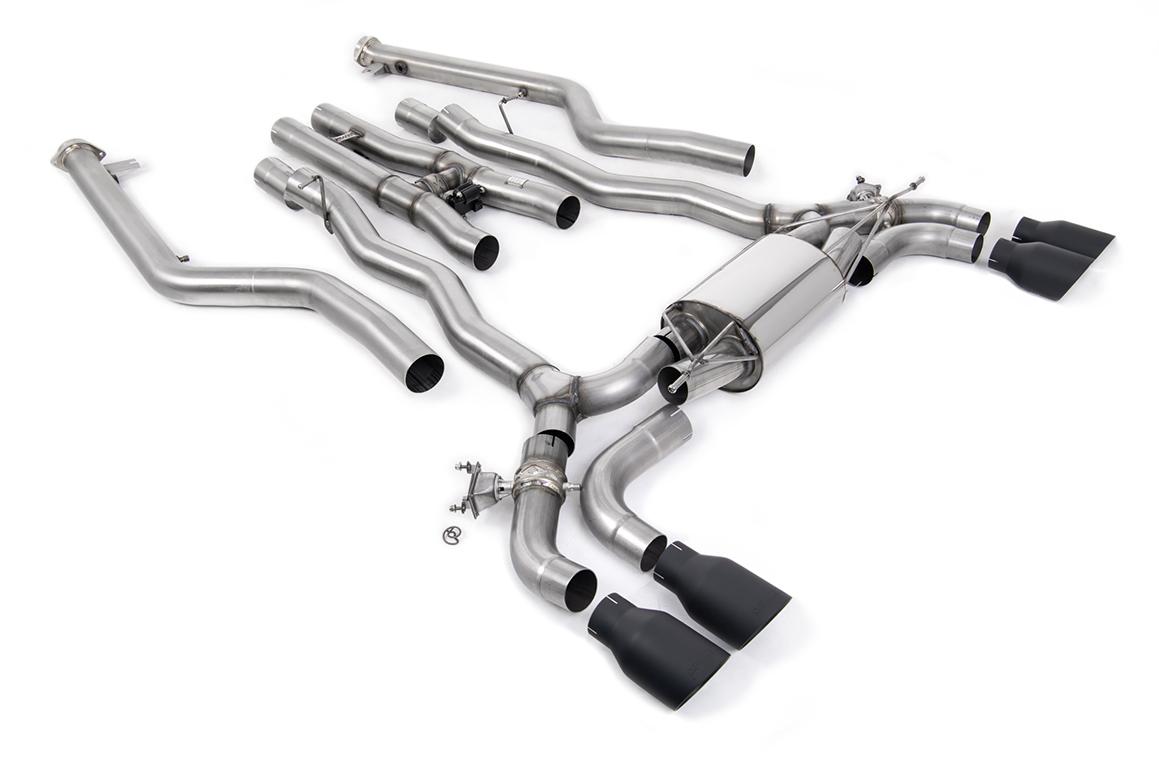 BMW M5 F90 LCI (GPF Equipped) - Cat Back Exhaust System with Cerakote Black GT-100 Trims BMW M5 F90 LCI (GPF Equipped) - Cat Back Exhaust System with Cerakote Black GT-100 Trims