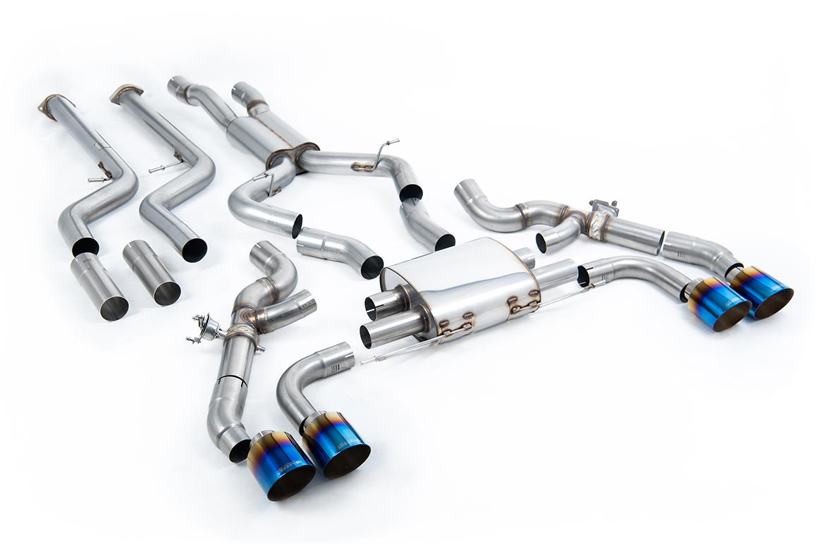 BMW X3 G01/X4 G02 S58 LCI - Primary Cat-Back System with Burnt/Blue Titanium Trims BMW X3 G01/X4 G02 S58 LCI - Primary Cat-Back System with Burnt/Blue Titanium Trims