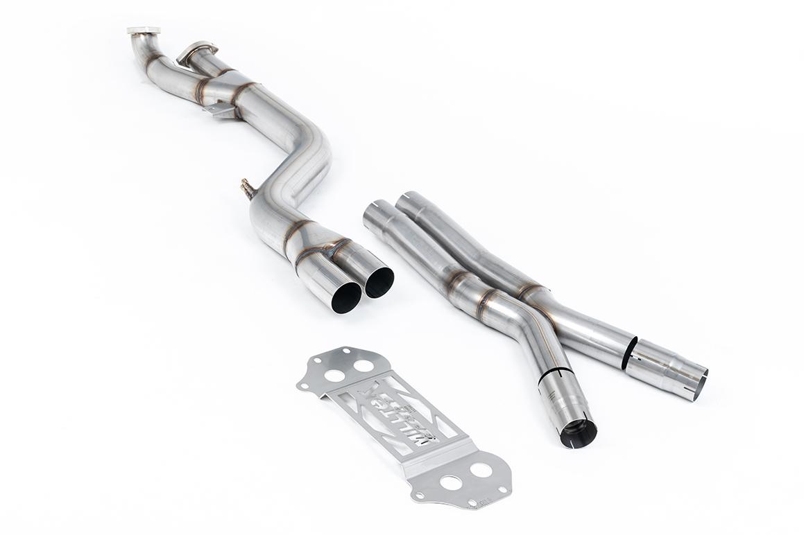 BMW G8X M3/M4 - 4" GPF/OPF Bypass - X Pipe - To OE Axle Back Only