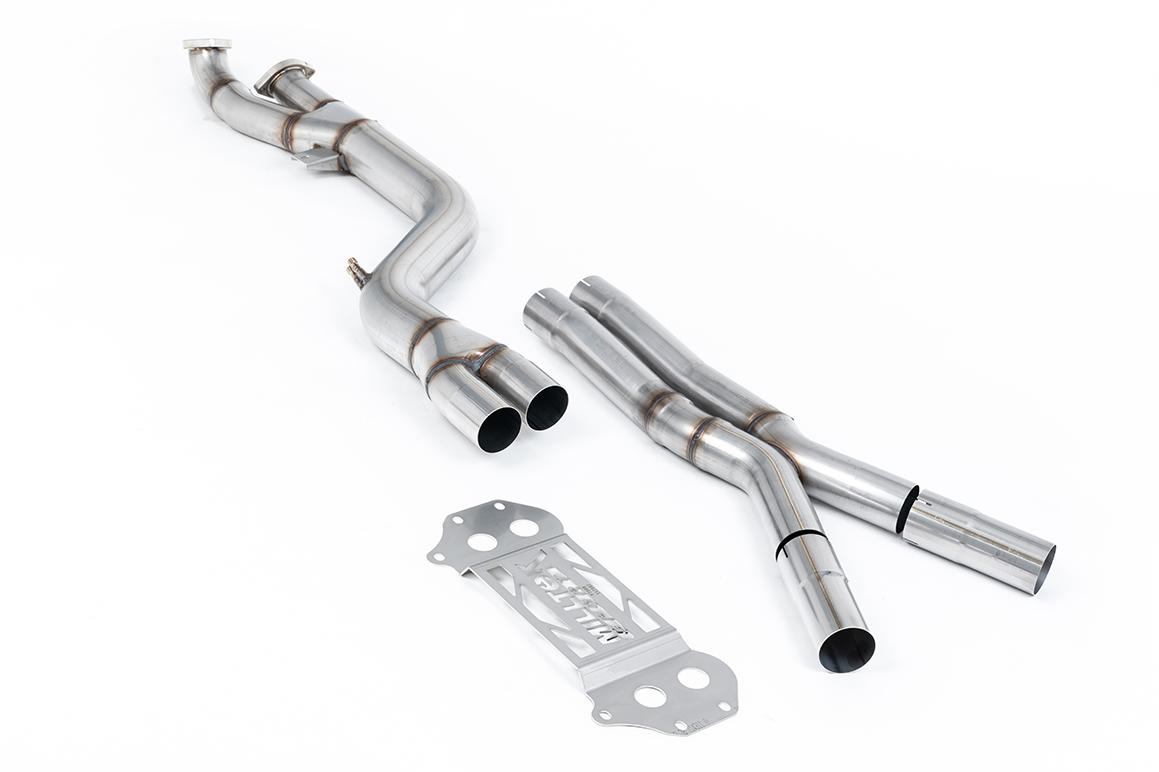 BMW G8X M3/M4 - 4" GPF/OPF Bypass - X Pipe - To Milltek Axle Back Only