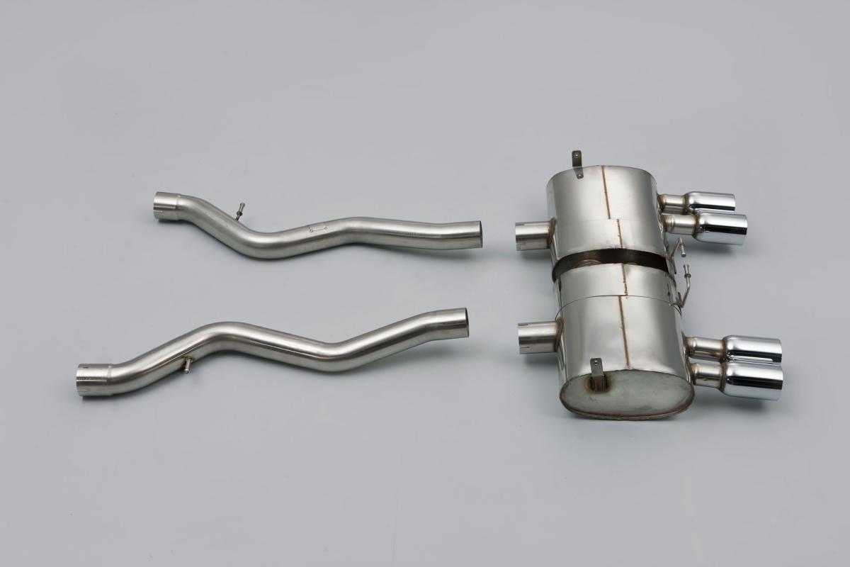 BMW E90/E92 M3 - Cat-Back Exhaust System with Quad Polished Trims BMW E90/E92 M3 - Cat-Back Exhaust System with Quad Polished Trims