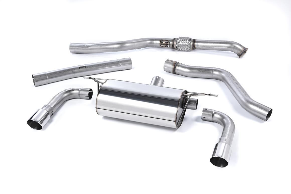 Resonated (Quieter) Cat-Back Exhaust System with Polished Tips