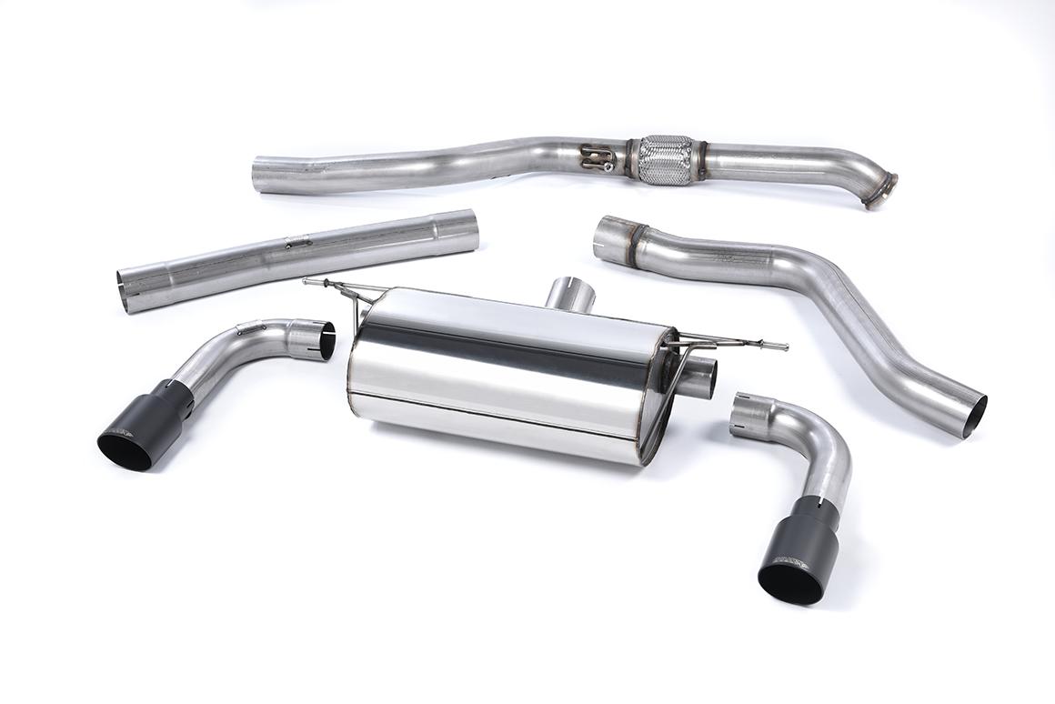Resonated (Quieter) Cat-Back Exhaust System with Cerakote Black Tips