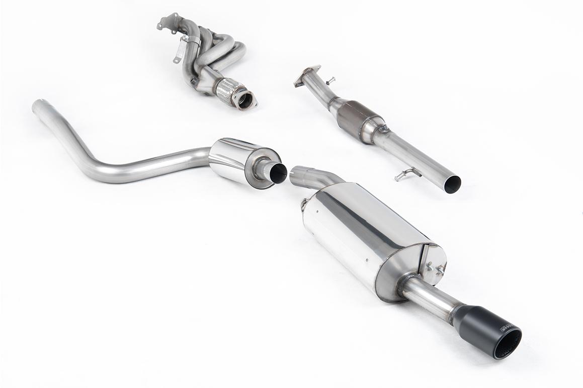 Ford Fiesta MK6 ST 150 - Full Resonated (Quieter) Exhaust System with Hi-Flow Sports Catalyst & Ceramic Coated Satin Black Trim Ford Fiesta MK6 ST 150 - Full Resonated (Quieter) Exhaust System with Hi-Flow Sports Catalyst & Ceramic Coated Satin Black Trim