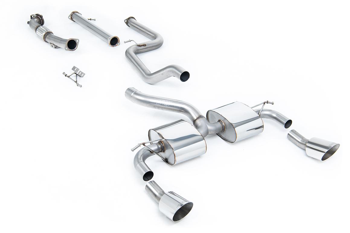 Ford Focus MK2 RS - Non-Resonated Turbo-Back Exhaust System with Catalyst Delete