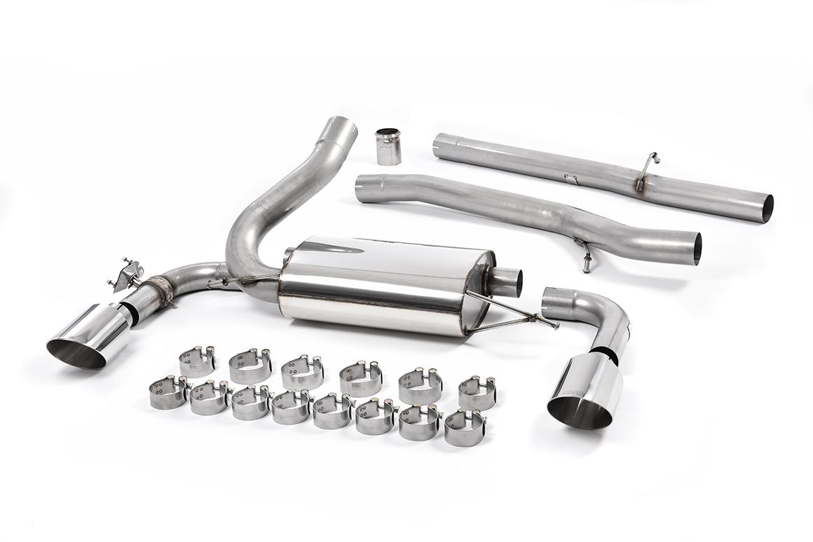 Ford Focus MK3 RS - Non-Resonated (Louder) Cat-Back Exhaust System with Polished GT-115 Trims Ford Focus MK3 RS - Non-Resonated (Louder) Cat-Back Exhaust System with Polished GT-115 Trims