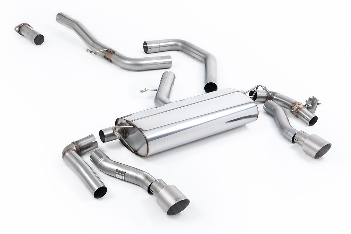 Hyundai/Kia Proceed GT - OPF/GPF Back System with GT-100 Brushed Titanium Trims