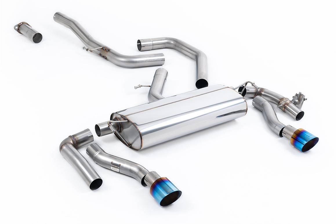 Hyundai/Kia Proceed GT - OPF/GPF Back System with GT-100 Burnt/Blue Titanium Trims