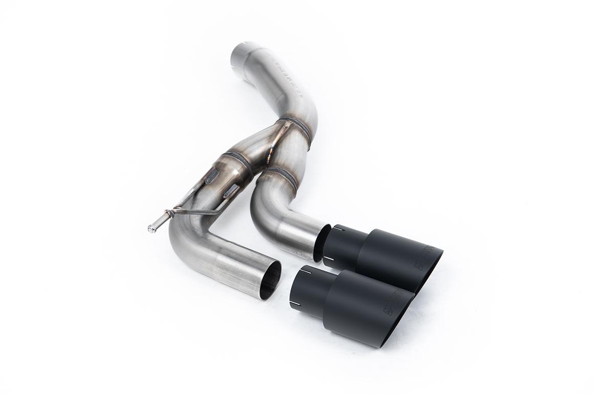 Land Rover Defender D200/250/300 90,110,130 (Diesel Models) - Rear Silencer With Twin GT-90 Cerakote Black Trims Land Rover Defender D200/250/300 90,110,130 (Diesel Models) - Rear Silencer With Twin GT-90 Cerakote Black Trims