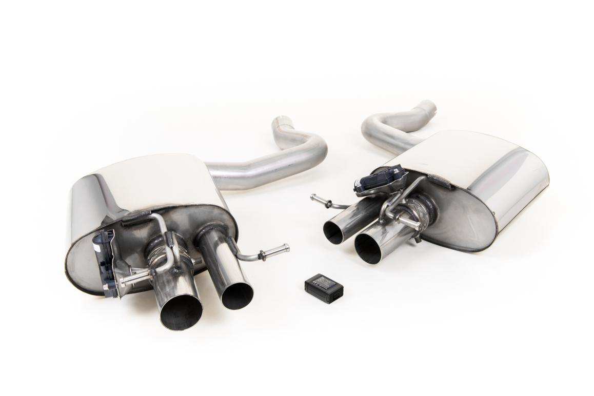 Mercedes C63/C63S W205 Saloon (Non GPF Models) - Rear Silencers with Milltek Active Valve Control Mercedes C63/C63S W205 Saloon (Non GPF Models) - Rear Silencers with Milltek Active Valve Control