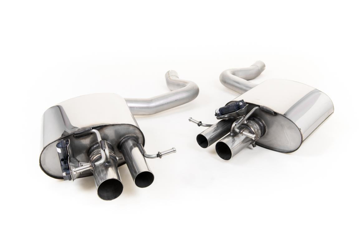 Mercedes C63/C63S W205 Saloon (Non GPF Models) - Rear Silencers for OE Valve Control Mercedes C63/C63S W205 Saloon (Non GPF Models) - Rear Silencers for OE Valve Control