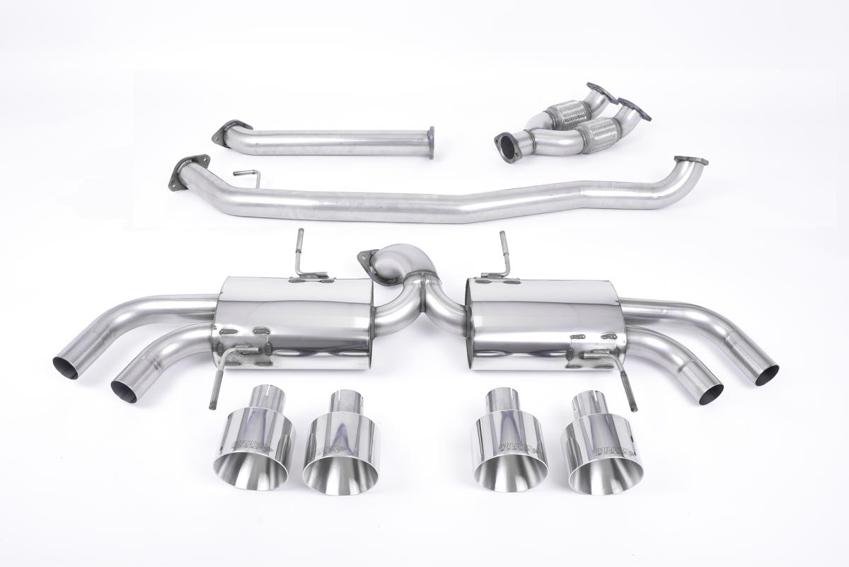 Nissan GT-R R35 - Non-Resonated Primary Cat-Back Exhaust System with Quad Polished Trims