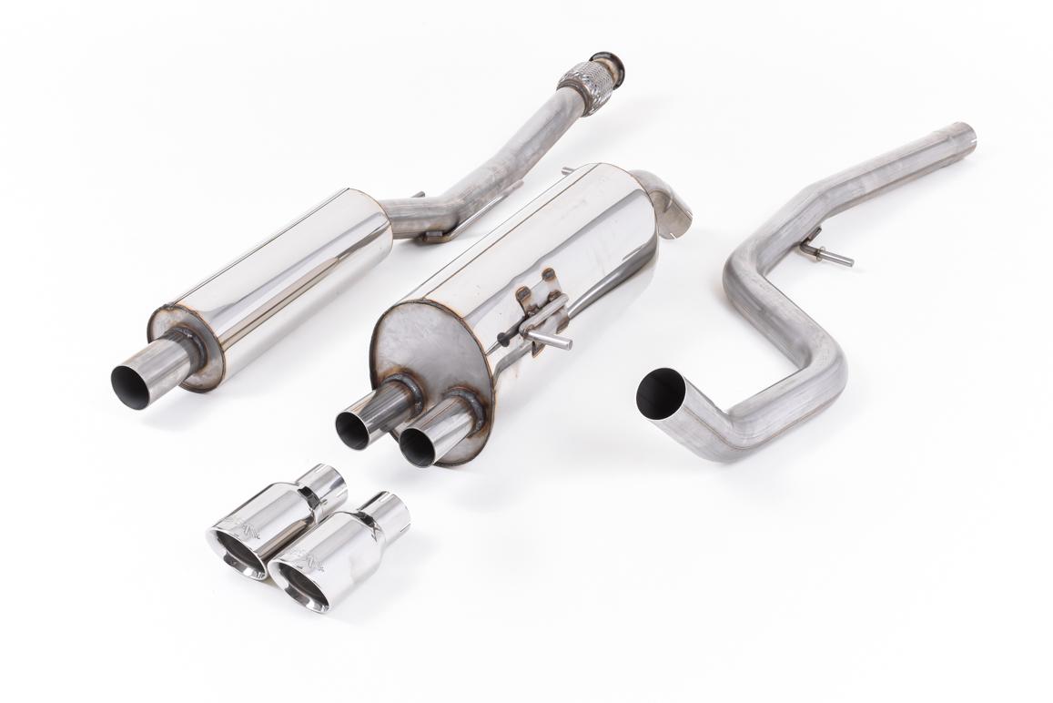 Peugeot 208 GTi - Resonated (Quieter) Cat-Back Exhaust System with Polished Trims