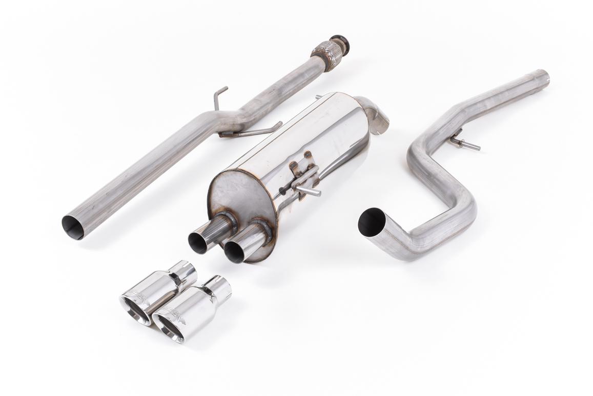 Peugeot 208 GTi - Non-Resonated (Louder) Cat-Back Exhaust System with Polished Trims