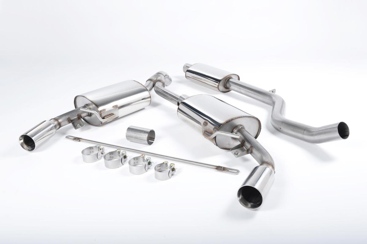 Renault Clio 197 2.0 16V - Resonated Cat-Back Exhaust System with Polished Trims
