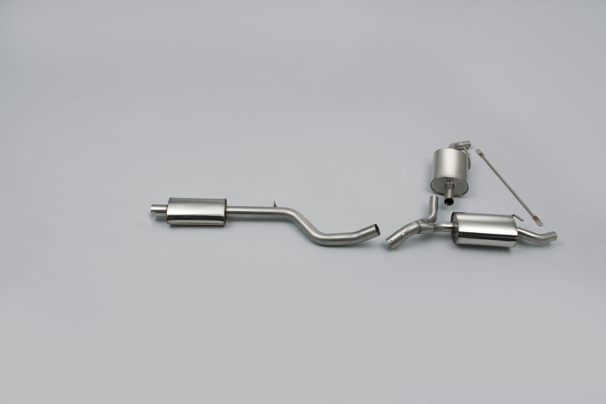 Renault Clio 200 (Inc. Cup) - Resonated (Quieter) Cat-Back Exhaust System - Uses OE Trims