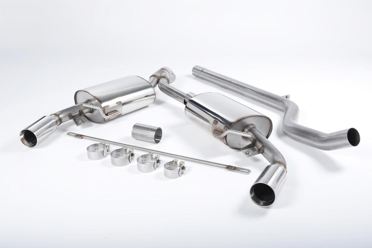 Renault Clio 197 2.0 16V - Non-Resonated (Louder) Cat-Back Exhaust System with Polished Trims Renault Clio 197 2.0 16V - Non-Resonated (Louder) Cat-Back Exhaust System with Polished Trims