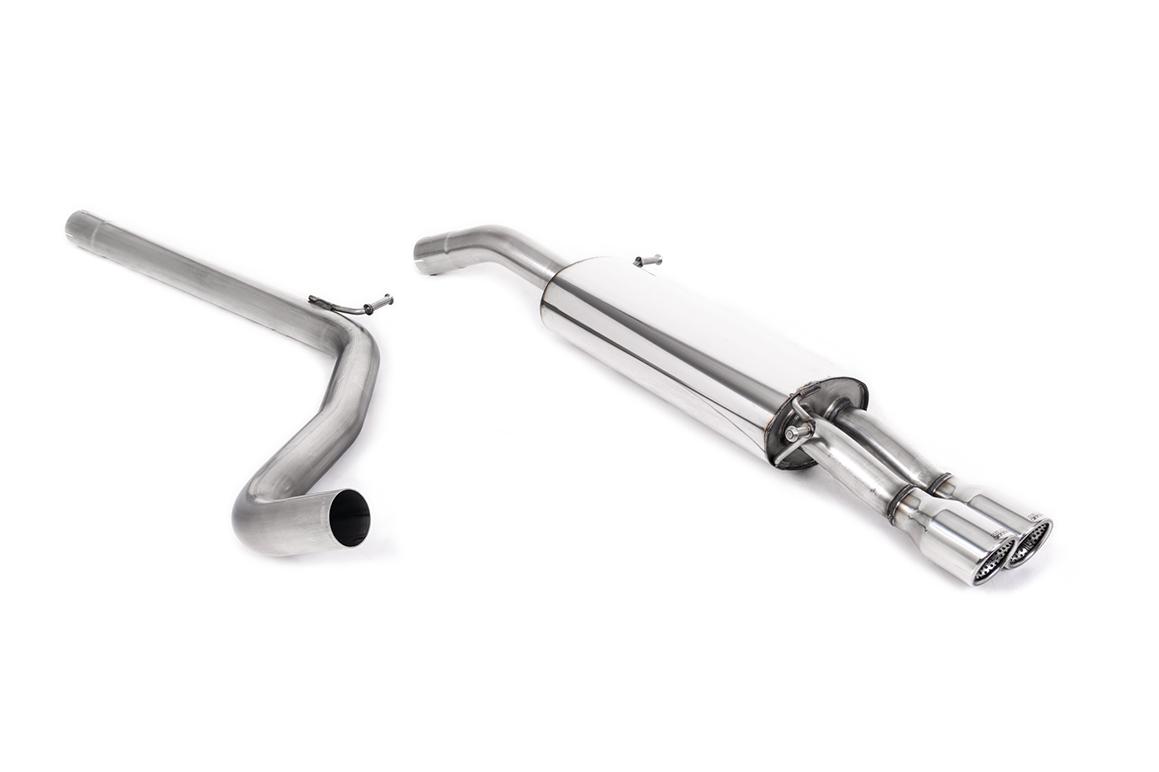 Seat Ibiza 1.9 TDI/FR 1.8 20VT - Non-Resonated (Louder) Cat-Back Exhaust System with Twin Jet Trims Seat Ibiza 1.9 TDI/FR 1.8 20VT - Non-Resonated (Louder) Cat-Back Exhaust System with Twin Jet Trims
